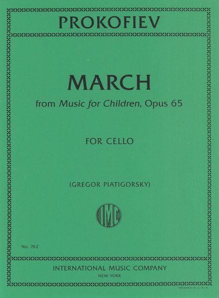 March, Op. 65 : For Violoncello Solo (Piatigorsky).