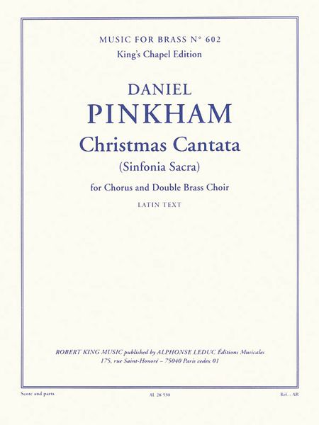 Christmas Cantata (Sinfonia Sacra) : For Chorus and Double Brass Choir.