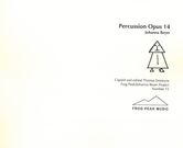Percussion, Op. 14 / Copied and edited by Thomas Smetryns.