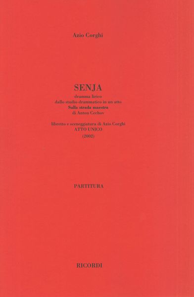 Senja : Dramma Lirico Dalla Studio Drammatico In Un Atto (2002).