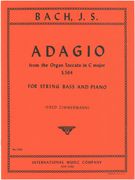 Adagio From The Organ Toccata In C Major : For String Bass and Piano / Zimmermann.