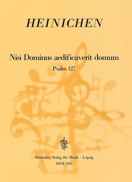 Nisi Dominus Aedificaverit Domum (Ps. 127) : Für Hohe Stimme, Oboe und Continuo.