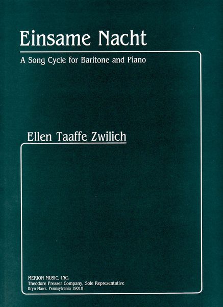 Einsame Nacht : Song Cycle For Baritone and Piano.