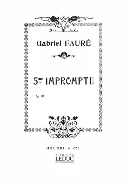 Impromptu No. 5 : For Piano.