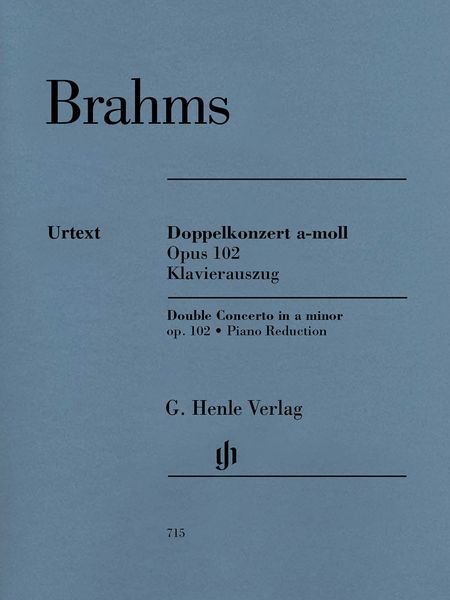 Doppelkonzert A-Moll, Op. 102 : Klavierauszug / edited by Michael Struck.