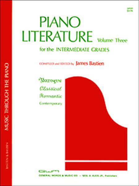 Piano Literature, Vol. 3, Level 6.