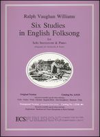 Six Studies In English Folksong : Euphonium Or Baritone -Treble Clef / arranged by Paul Droste.