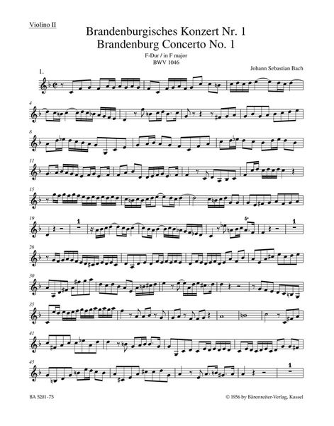 Brandenburg Concerto No. 1.