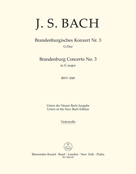 Brandenburg Concerto No. 4 In G Major, BWV 1049.