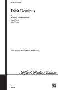 Dixit Dominus, K. 399 : For SATB Choir / edited by Alice Parker.