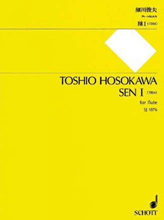 Sen I : For Flute Solo (1984).