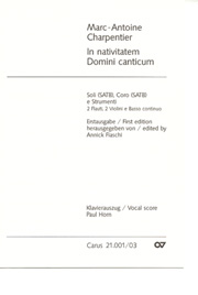 In Nativitatem Domini Canticum : Per Soli (SATB), Coro (SATB) E Strumenti.