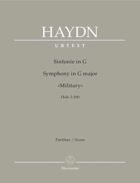 Sinfonie In G (The Military), Hob. I:100 / edited by Horst Walter.