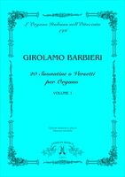 20 Suonatine O Versetti Per Organo, Volume 1 / Edited Maurizio Machella.