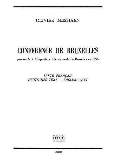 Conference De Bruxelles.