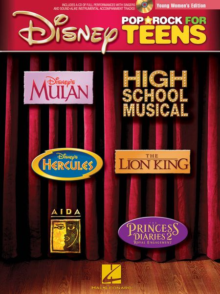 Disney Pop-Rock For Teens / Young Women's Edition.