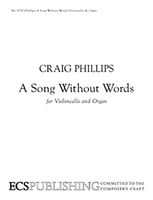 Song Without Words : For Violoncello And Organ.