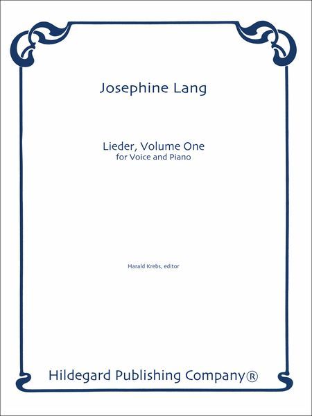 Lieder, Vol. 1 : For Voice and Piano / edited by Harald Krebs.