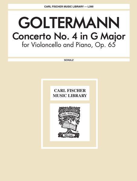 Concerto No. 4 In G Major, Op. 65 : For Violoncello and Orchestra - Piano reduction.