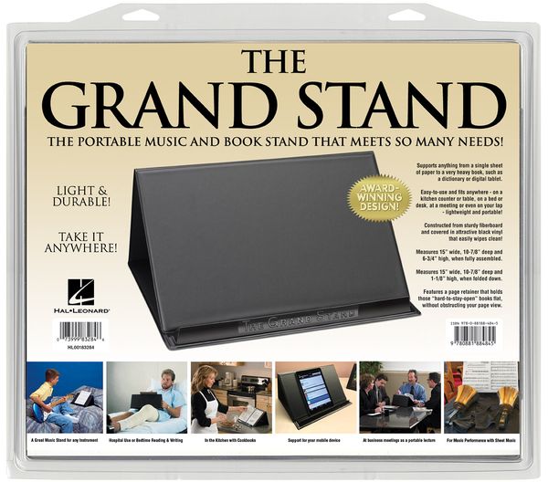 Grand Stand : Portable Music and Bookstand.