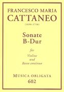 Sonate B-Dur : Für Violine Und Basso Continuo / Edited By Guido Erdmann.