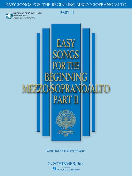 Easy Songs For The Beginning Mezzo-Soprano/Alto, Part II.