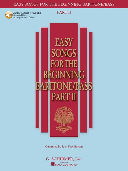 Easy Songs For The Beginning Baritone/Bass, Part II / edited by Joan Frey Boytim.