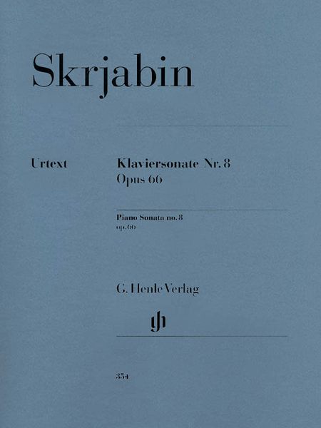 Klaviersonate Nr. 8, Op. 66 / edited by Valentina Rubcova.