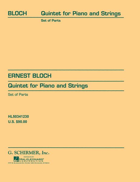 Quintet : For Piano and Strings.