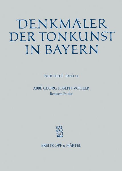 Requiem Es-Dur / Edited By Joachim Veit.