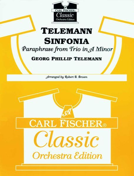 Sinfonia (Paraphrase From Trio In A Minor) : For Orchestra / arranged by Robert Brown.