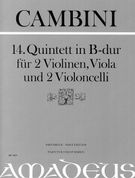 Quintet No. 14 In B Flat Major : For 2 Violins, Viola And 2 Violoncelli / Edited By Bernhard Päuler.