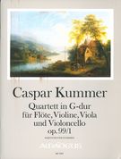 Quartett In G-Dur, Op. 99/1 : Für Flöte. Violine, Viola Und Violoncello / Edited By Yvonne Morgan.