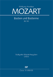 Bastien Und Bastienne, K. 50 / Edited By Ulrich Leisinger.