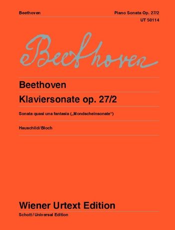 Piano Sonata In C Sharp Minor, Op. 27 No. 2 (Moonlight Sonata) / edited by Peter Hauschild.