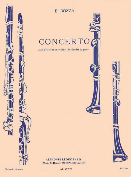 Concerto : Pour Clarinette Et Piano.