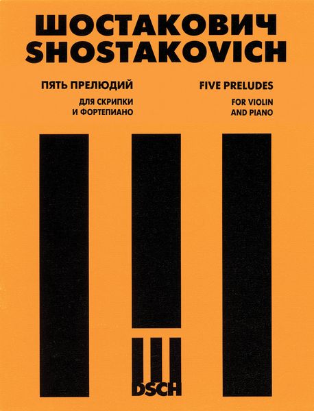 Five Preludes, Op. 34 : For Violin and Piano / arranged by Dmitri Tsyganov.