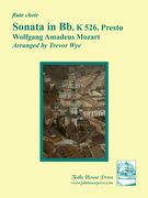Sonata In B Flat, K. 526 (Presto) : Arranged For Flute Choir By Trevor Wye.