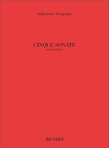 5 Sonatas : For Piano Solo.