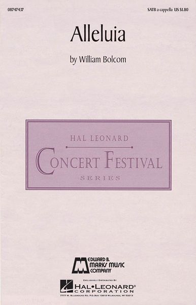 Alleluia : For SATB Chorus A Cappella.