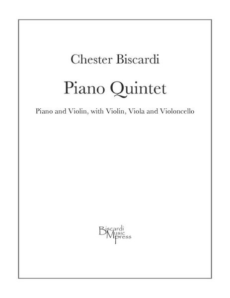 Piano Quintet : For Piano And Violin, With Violin, Viola And Violoncello (2004).