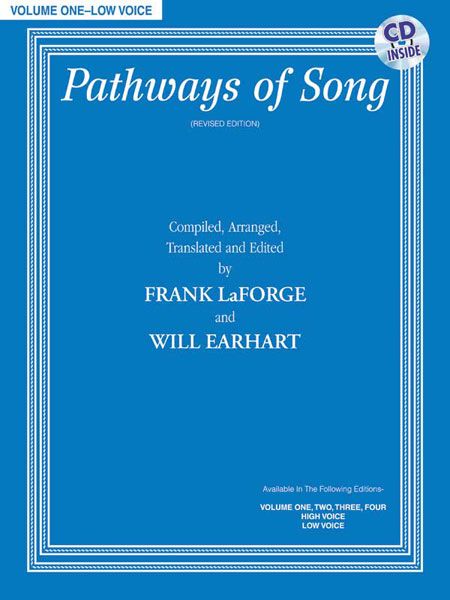 Pathways Of Song, Vol. 1 : For Low Voice - Book & CD.
