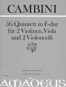 Quintett No. 56 In F-Dur : Für 2 Violinen, Viola Und 2 Violoncelli / Edited By Bernhard Päuler.