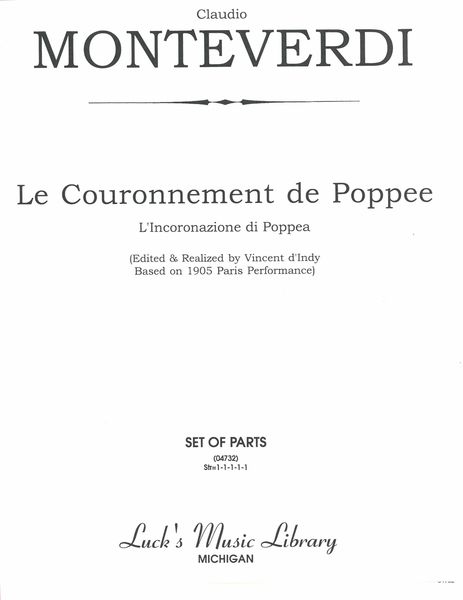 Incoronazione Di Poppea (D'Indy).
