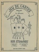Jeu De Cartes : Ballet En Trois Donnes - Réduction De Piano.