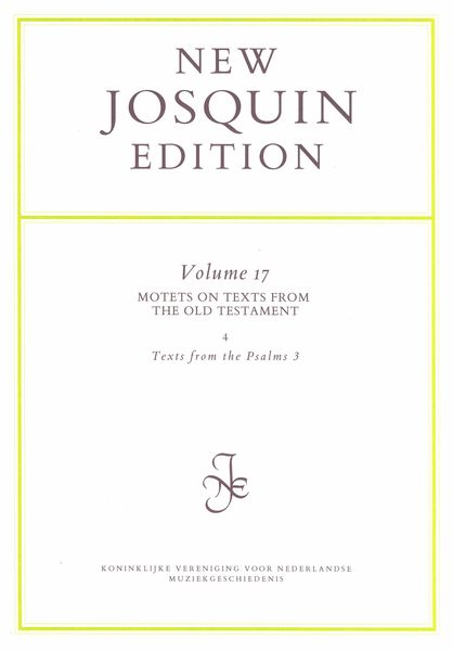 Motets On Texts From The Old Testament 4 : Texts From Psalms 3 / Edited By Eric Jas.