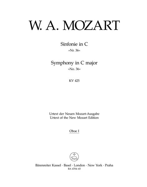 Symphony No. 36 In C Major, K. 425 (Linz).
