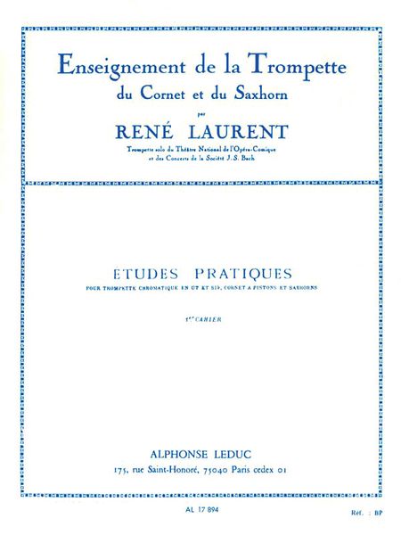 Etudes Pratiques : Pour Trompette - Vol. 1.
