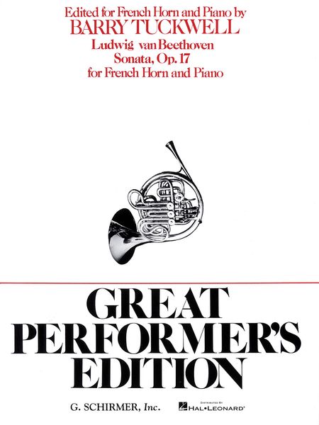 Sonata, Op. 17 : For French Horn and Piano / edited by Barry Tuckwell.