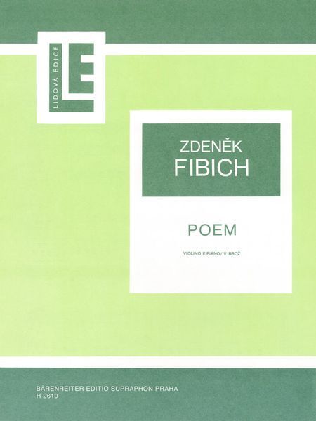 Poem : For Violin and Piano / arranged by V. Broz.